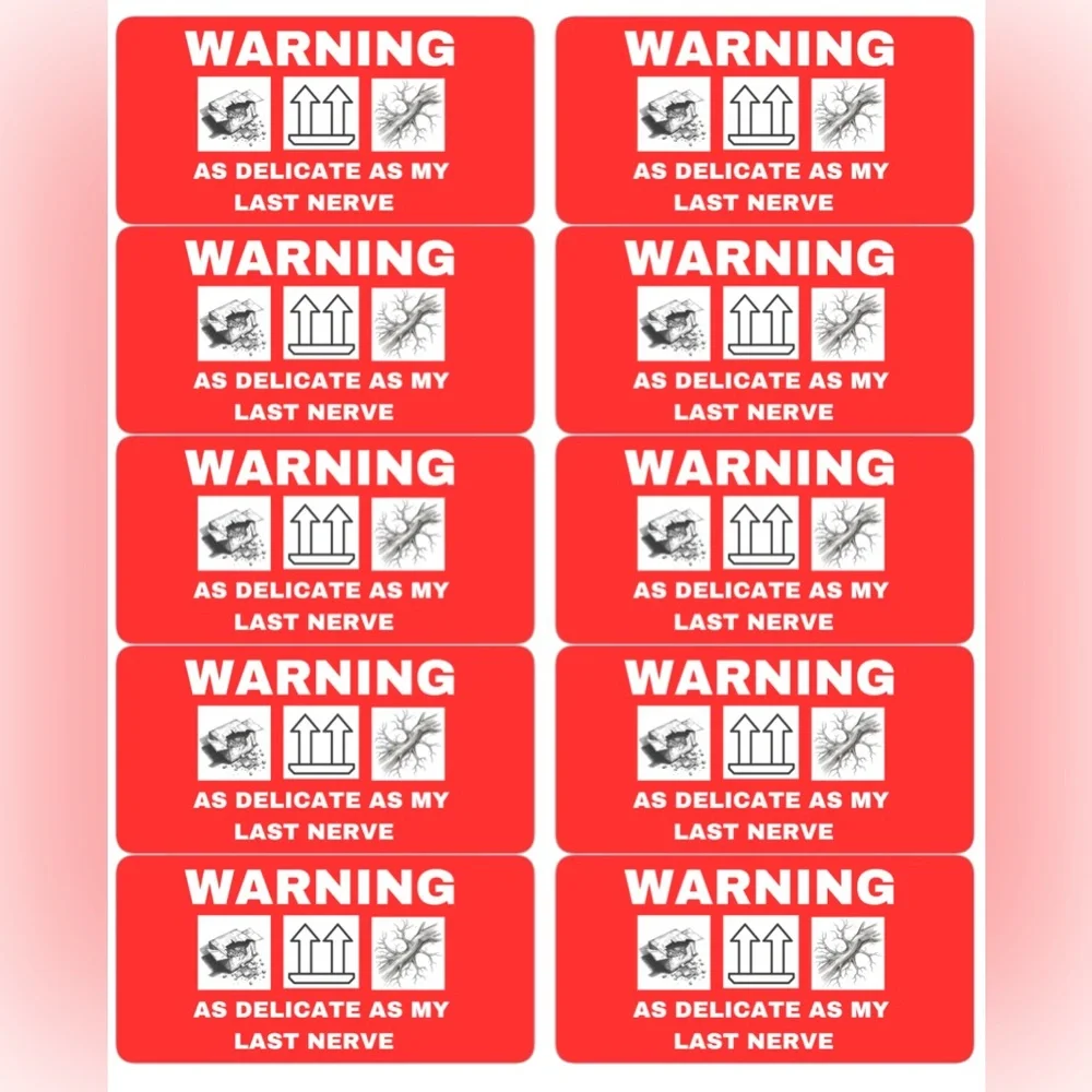 Custom Funny Fragile Stickers 30CT
